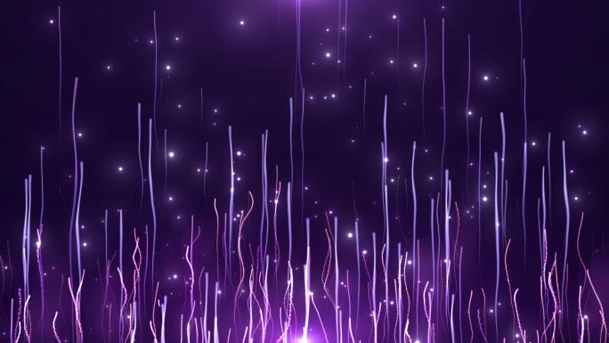 梦幻紫唯美线条上升背景循环-8