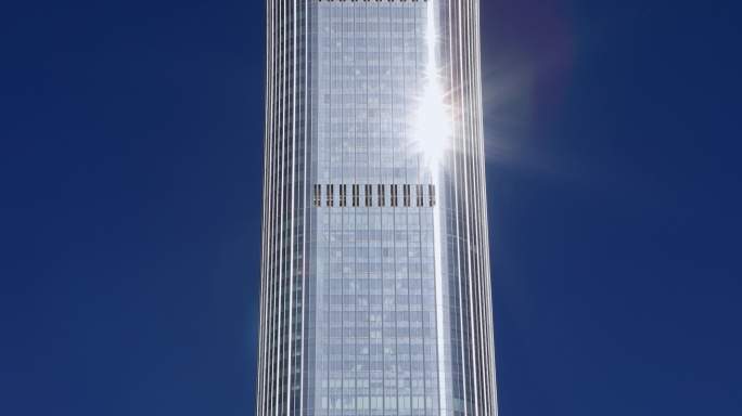 4K高清实拍CBD商业中心建设中国尊大厦