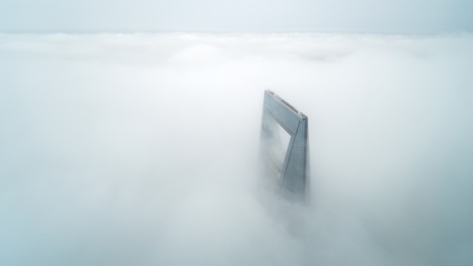 【4K】上海环球金融中心穿云延时