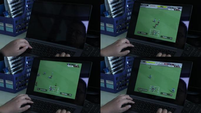 玩电脑足球游戏