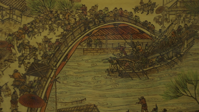 清明上河图工笔画中国风古典文化艺术绘画