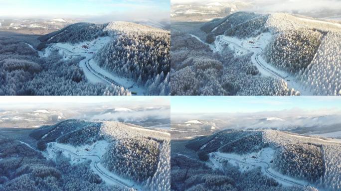 塞罕坝雾凇雪景