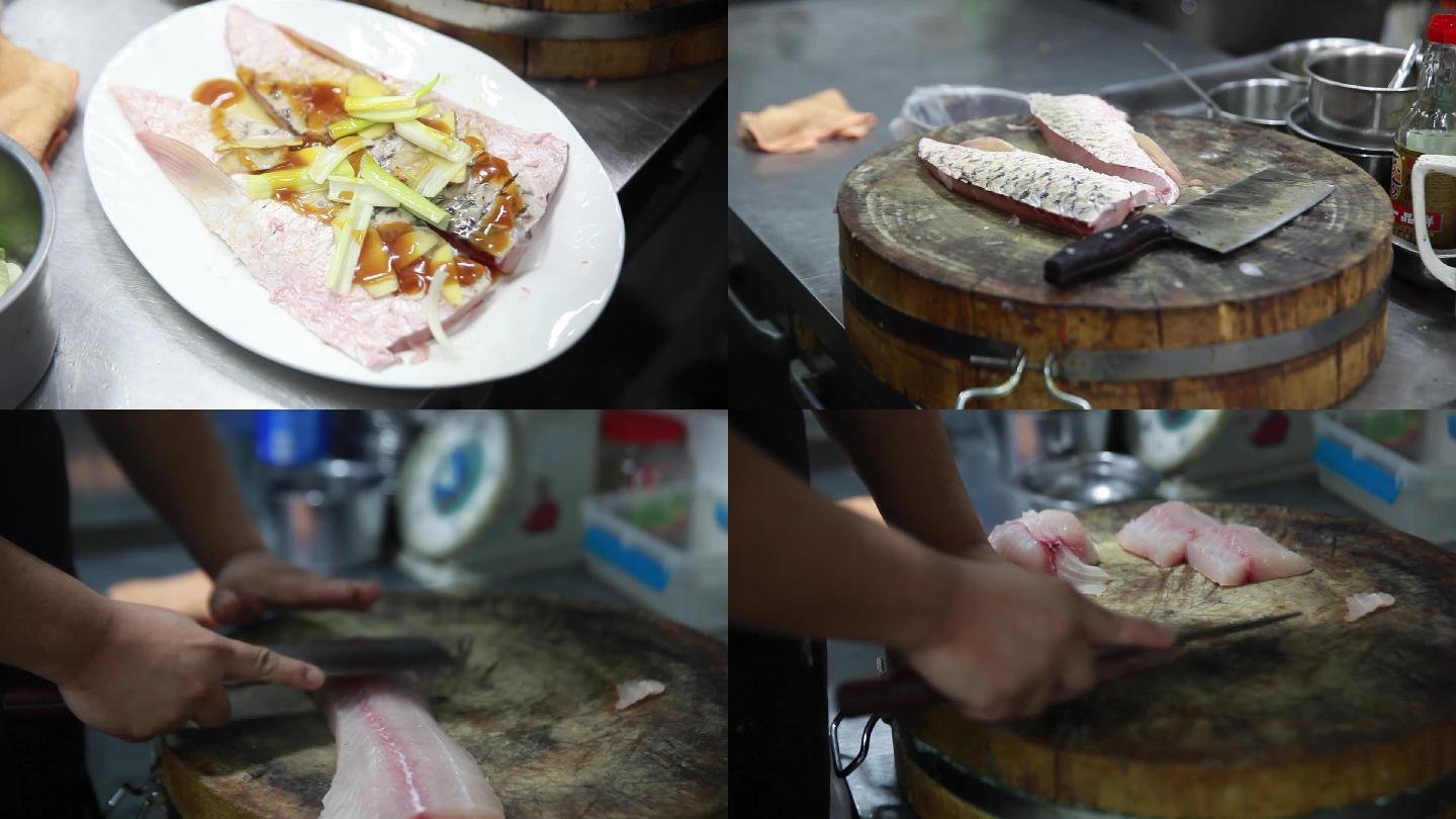 舌尖厨房剁椒鱼头片鱼美食素材