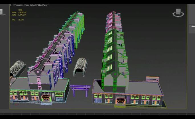 3Dmax模型楼房模型外景模型小区模型