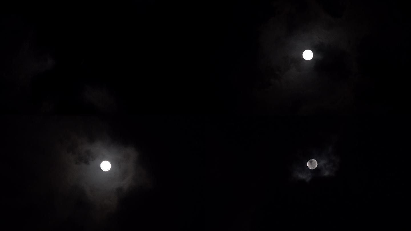 月亮乌云遮月