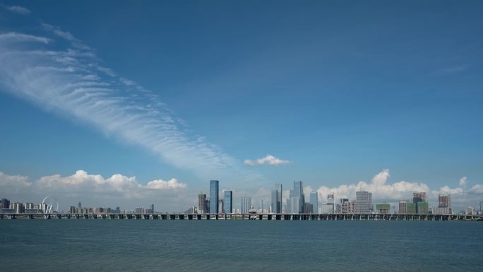 4K深圳前海摩天轮延时全景