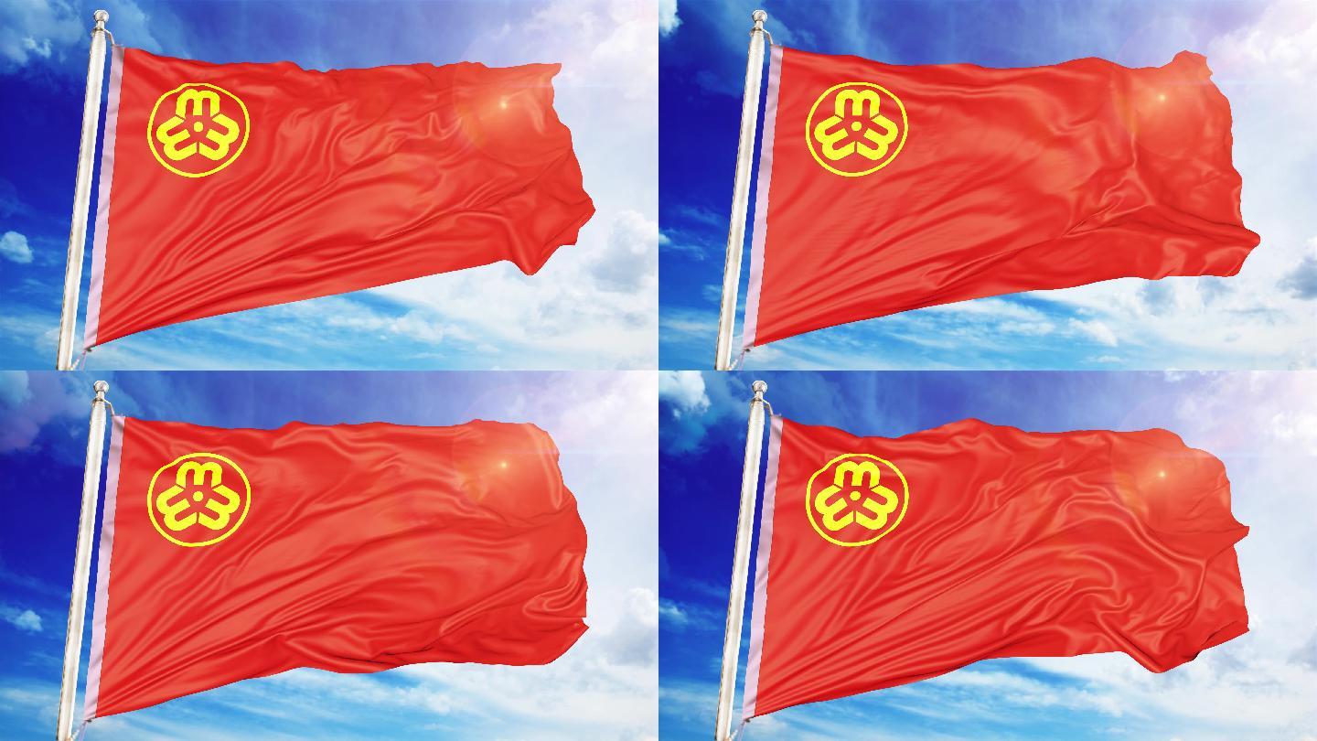 4k妇联旗帜(无缝循环)