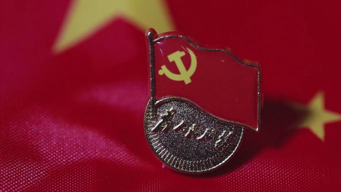 中国共产党党徽党章视频素材