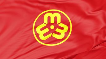 妇联旗子logo背景(4k循环)_3840x2160_高清视频素材下载(编号:5528148