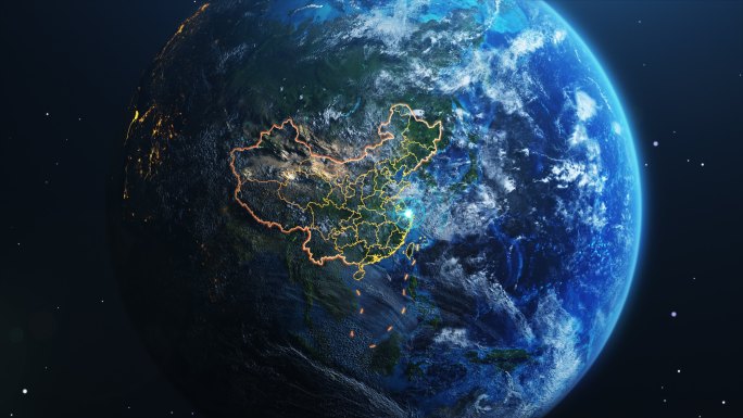 【视频】地球俯冲卫星定位上海