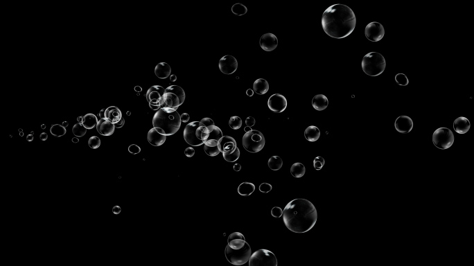 气泡、吹泡泡带通道素材