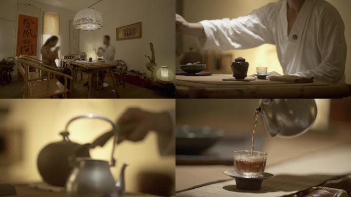 【4k】古典养生品茶视频