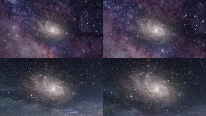 夜空中最亮的星星空舞台背景视频