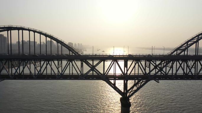 九江长江大桥航拍