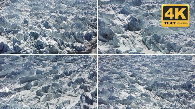 西藏40冰川航拍素材合集