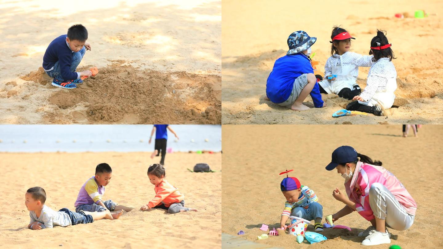 孩子玩沙子图片大全-孩子玩沙子高清图片下载-觅知网
