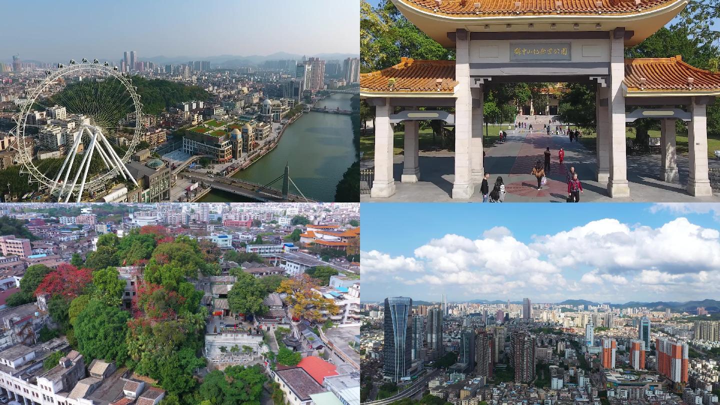 岐江风景，中山风景，中山城市风光