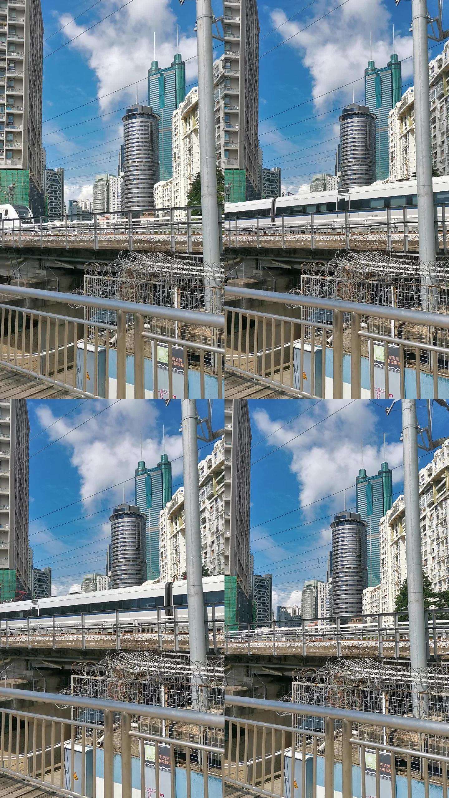 高铁与城市深圳高清竖版
