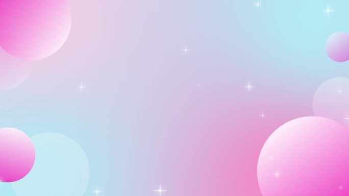 梦幻MG风格粉色背景-循环1