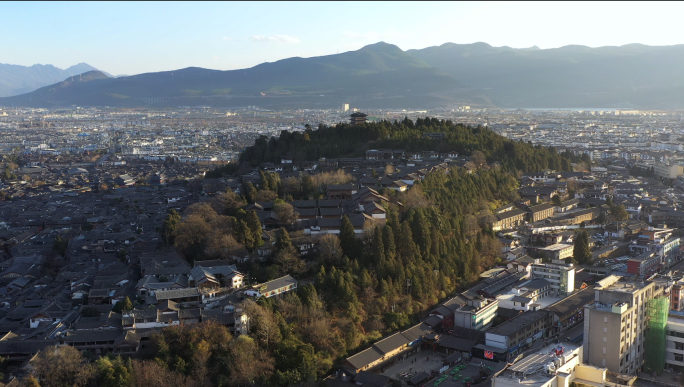 【4K】丽江市中心航拍