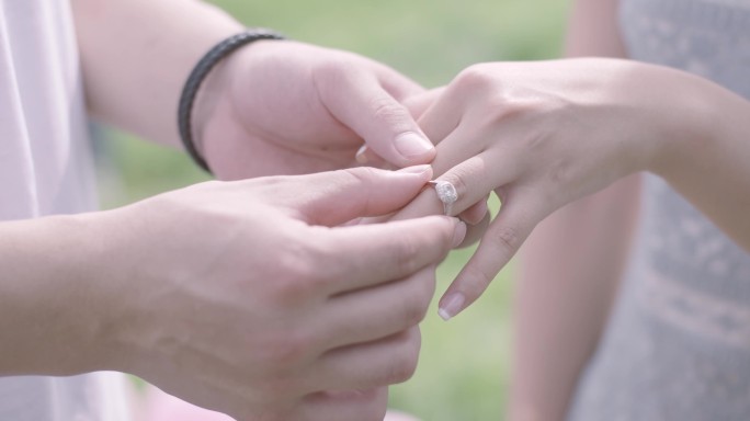 求婚戴戒指