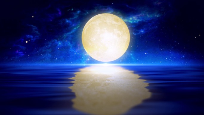水面月亮