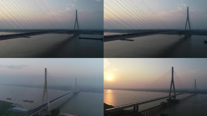 4K嘉鱼长江大桥