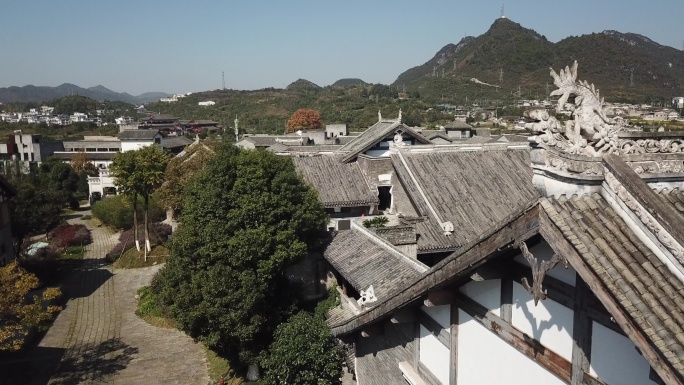 贵州青岩古建筑屋顶明清古建筑
