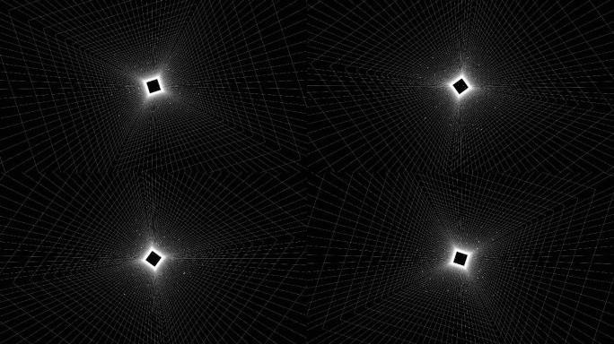 黑白网格空间旋转-1