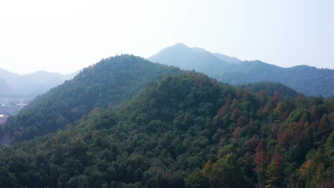 群山峻岭伟岸山林大气航拍