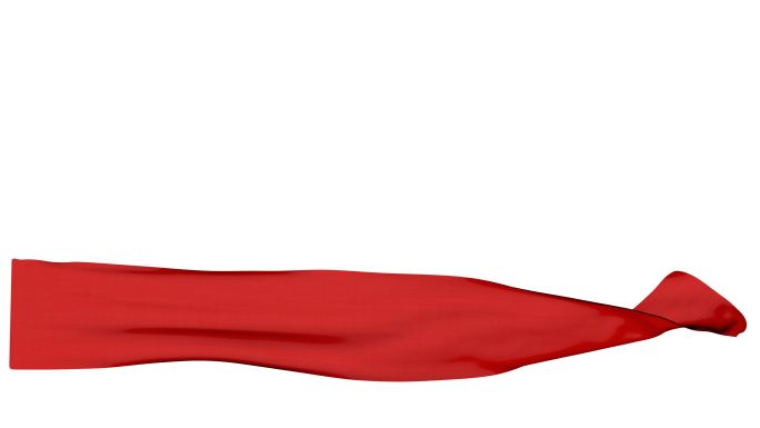 红绸丝带4K带通道素材