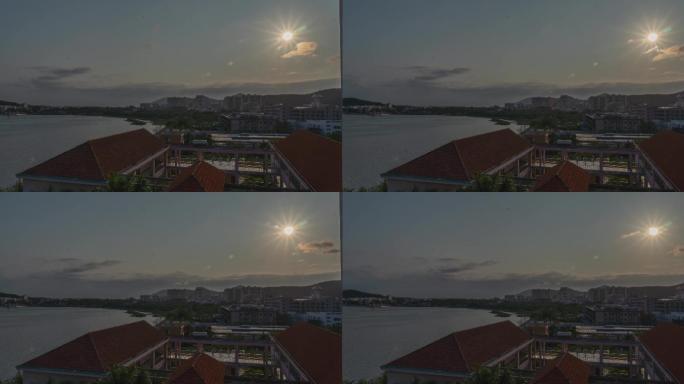 海湾落日延时摄影4K60