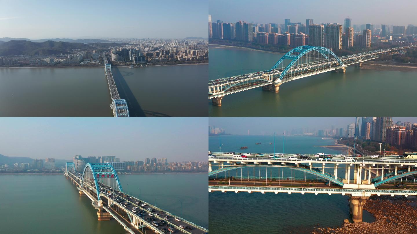 杭州复兴大桥航拍合集