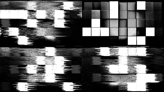 方格棋盘格节奏闪白方块盒子信号干扰澡波