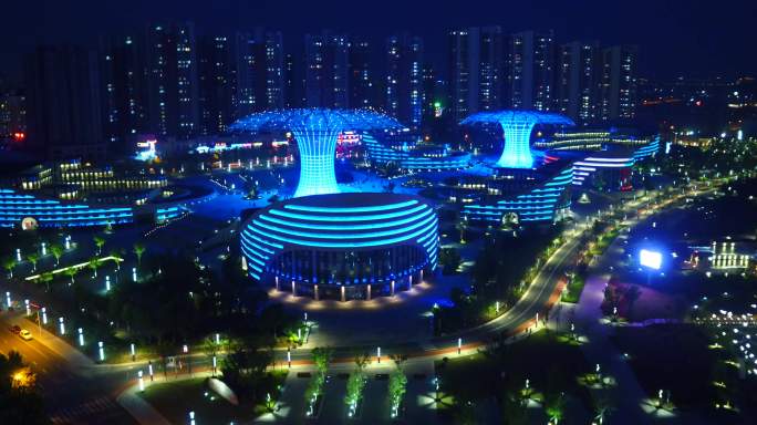 烟台福莱山城市夜景