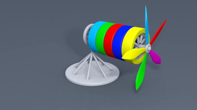 3d风车模型动画