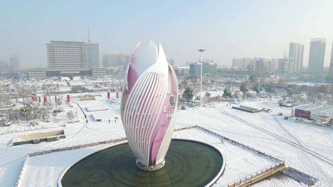 特大暴雪雪景白雪皑皑