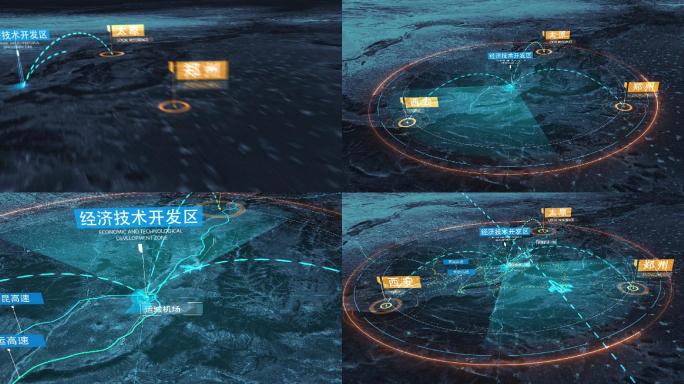 AE地图区位坐标辐射定位 地产交通优势
