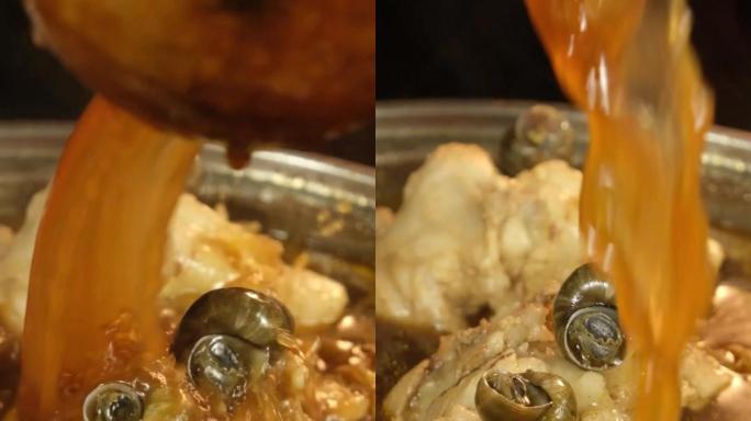 猪骨螺蛳汤底骨头汤原味煲汤