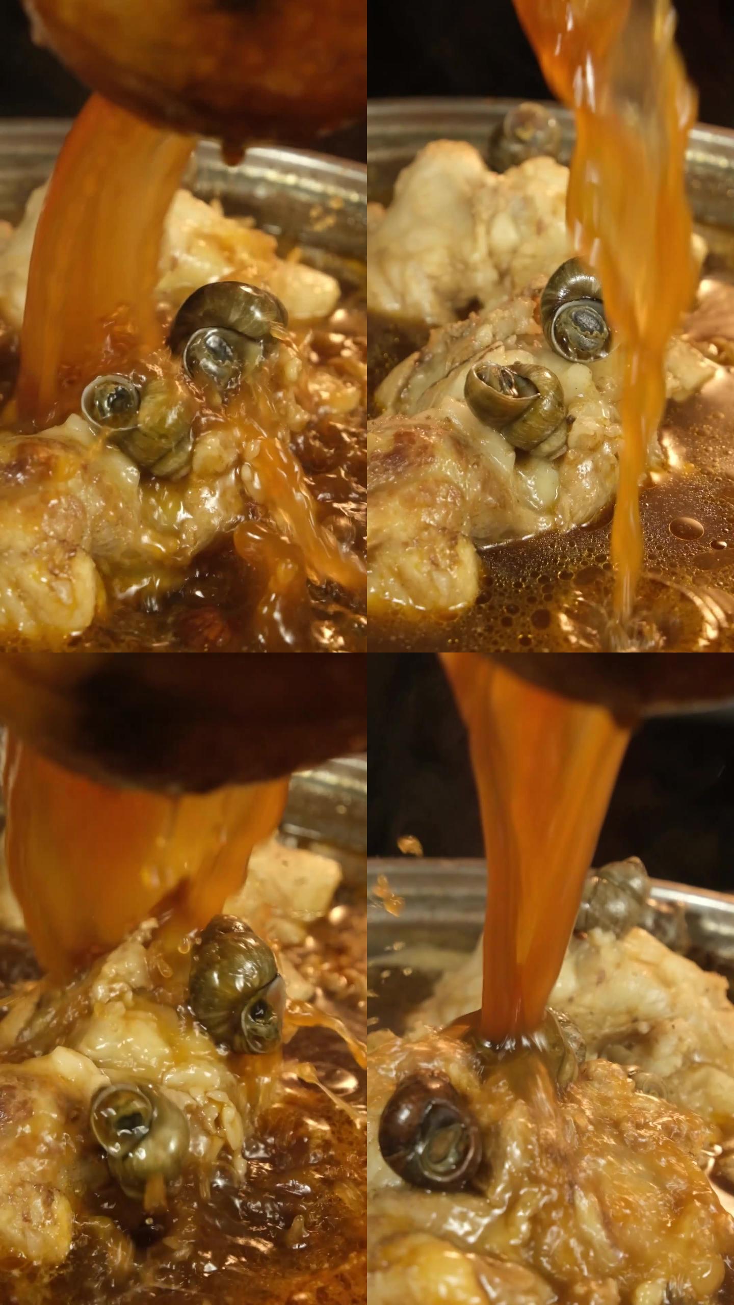 猪骨螺蛳汤底骨头汤原味煲汤
