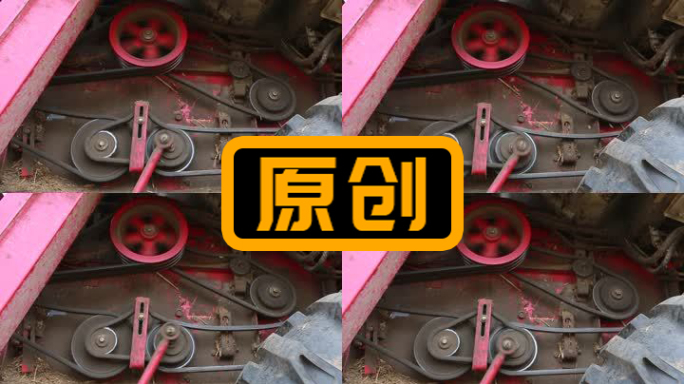 现代农业联合收割机收割玉米丰收机械化