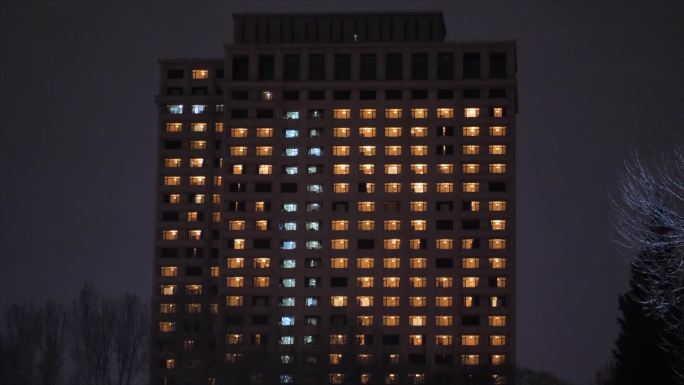 京西宾馆住满夜景