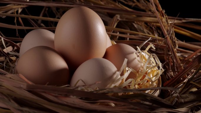 4k新鲜鸡蛋高速摄影打鸡蛋食材食物蛋黄蛋