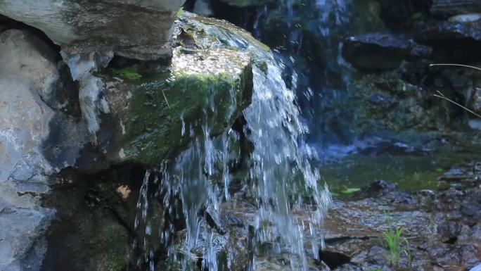 深圳锦绣园古风建筑鲤鱼灯笼假山瀑布流水