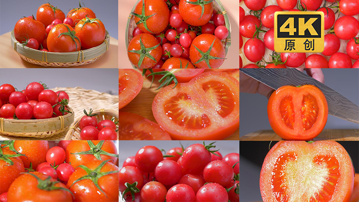 【4K原创】西红柿和小番茄