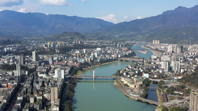 【4K】四川雅安市大景