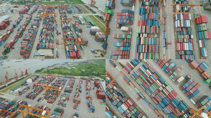 货柜船码头货物集散地运输海上