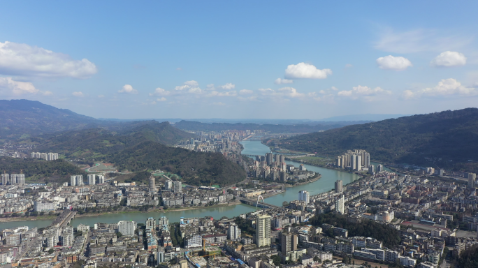 【4K】四川雅安市大景