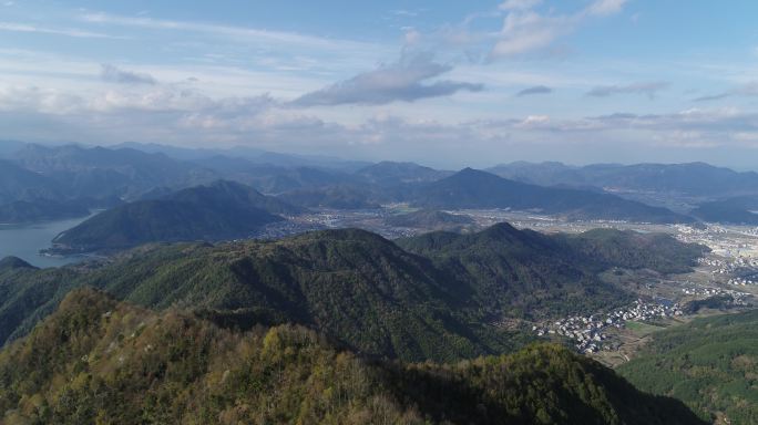 【台州黄岩】绿水青山航拍风光原始生态森林