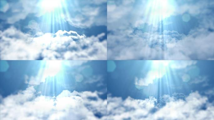 4K天空云背景循环